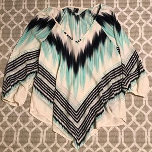 Flowing Patterned Dress Top